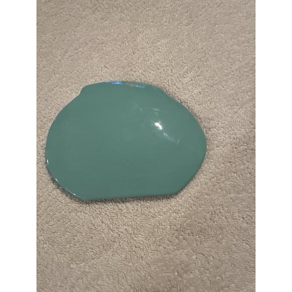 Vintage Ceramic Aqua & Yellow Fish Trinket Dish-Soap Dish-Kitsch-Tropical-Beachy - Picture 2 of 5